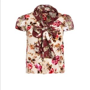 New Alice and Olivia Jeannie shirt, silk, size M